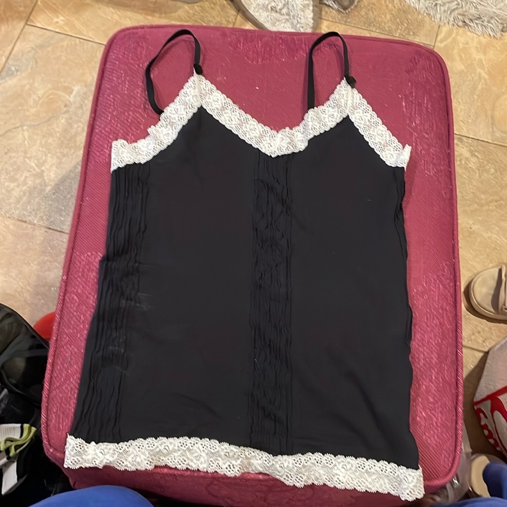 Lane Bryant cami 18/20 black with lace for sliming and smoothing .